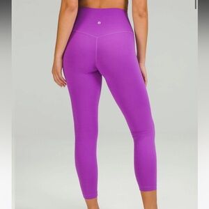 Lululemon Wunder Train High Rise Tight 25” Moonlit Magenta